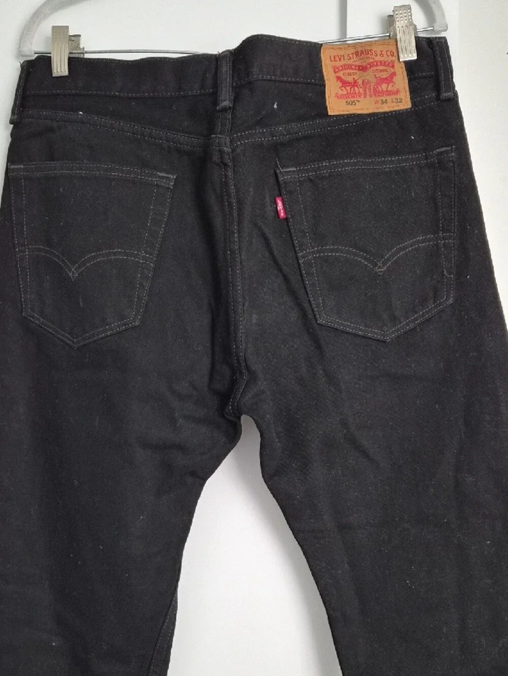 Men's Levi STRAUSS Black Straight-Leg Jeans